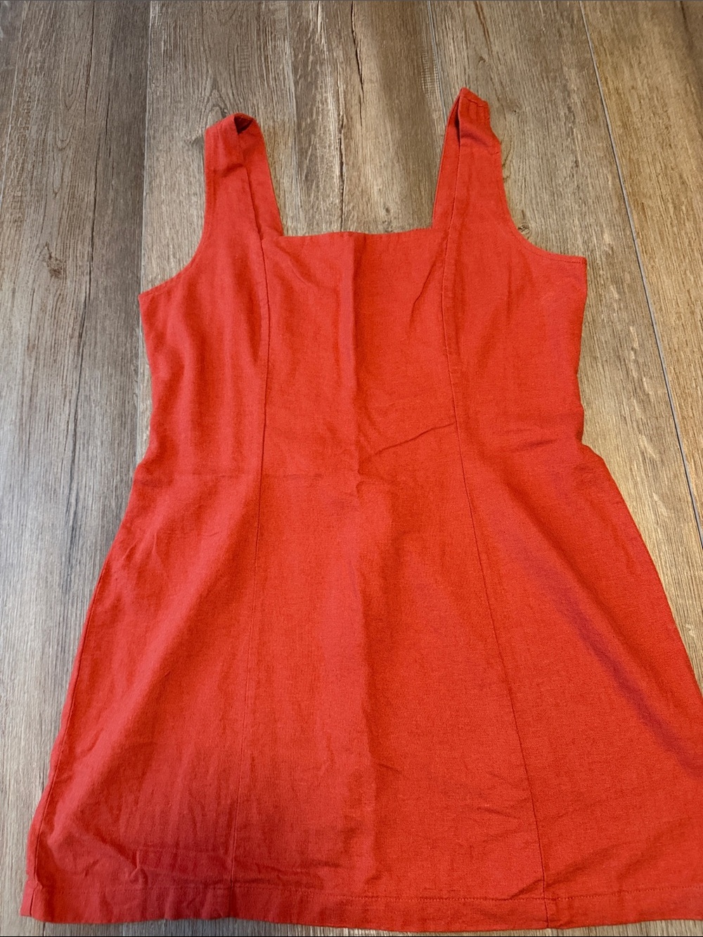 Old Navy Red Square-Neck Mini Dress